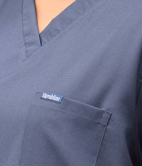 Triflex V-neck Dark Grey Scrubs