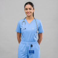 Airlite V-Neck Celi Blue Women