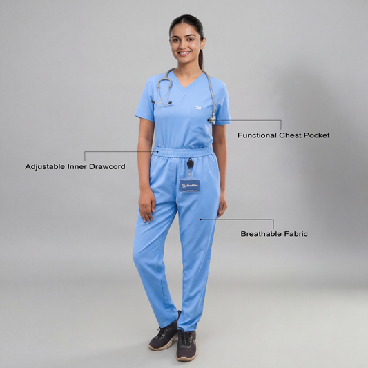 Airlite V-Neck Celi Blue Women